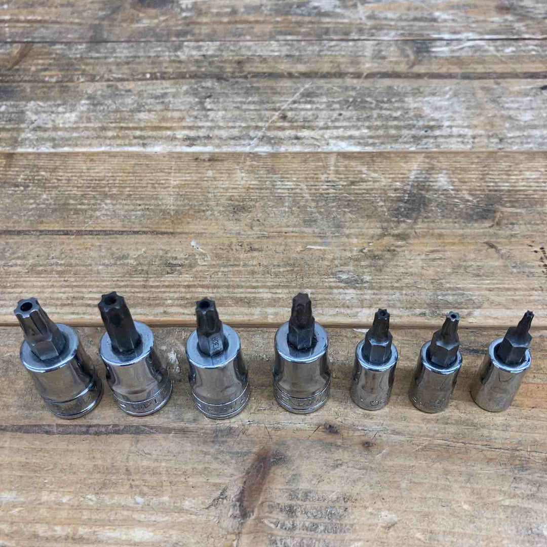【中古品】 スナップオン(Snap-on) ソケットまとめ トルクス ヘックス TMAM5E・FTX27TPEなど  計11個セット ブランド 六角 3/8 1/4 【東大和店】