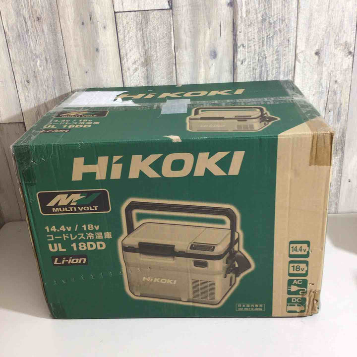 【未使用品】★ハイコーキ(HIKOKI ※旧:日立工機) コードレス冷温庫 UL18DD(XMBZ) サンドベージュ【戸田店】