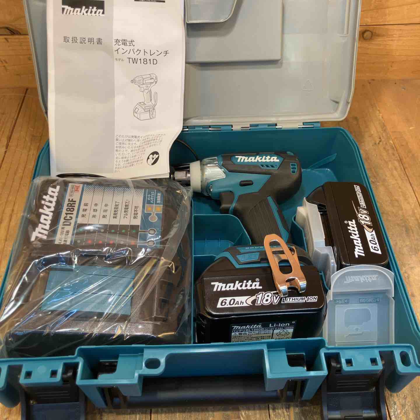 マキタ 18V 充電式インパクトレンチ TW181DRGX 6.0Ah Li-ion電池 