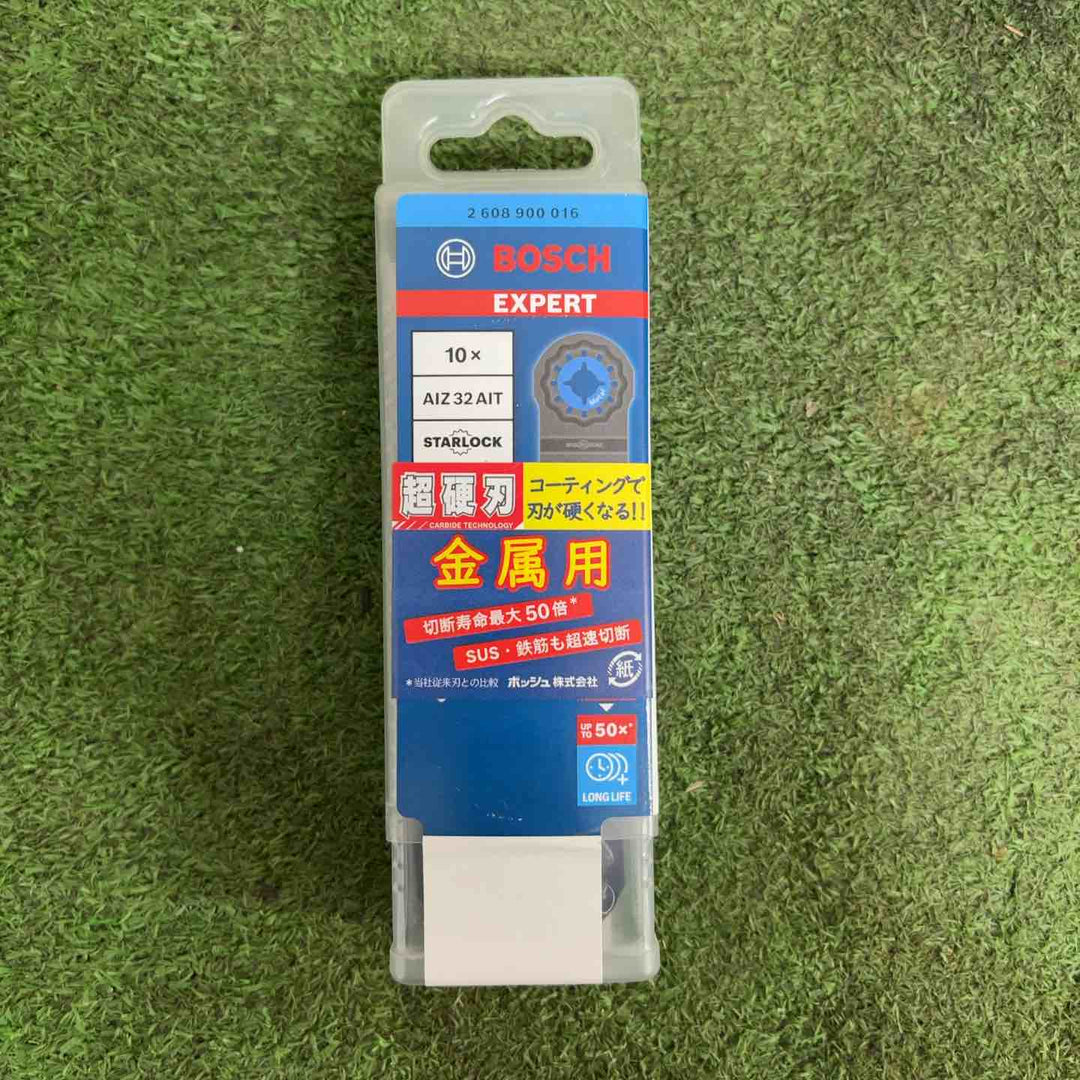 【未使用品】◇ボッシュ(BOSCH) マルチツールブレード (カットソー) スターロック 【金属用】 AIZ32AIT/10 10本入り　6個セット　超硬刃