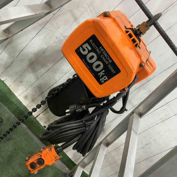 【店頭受取り限定】◇日立製作所(HITACHI) モートルブロック 1/2SH2 電動ホイスト 500kg 三相200V 動作確認済【川口店】