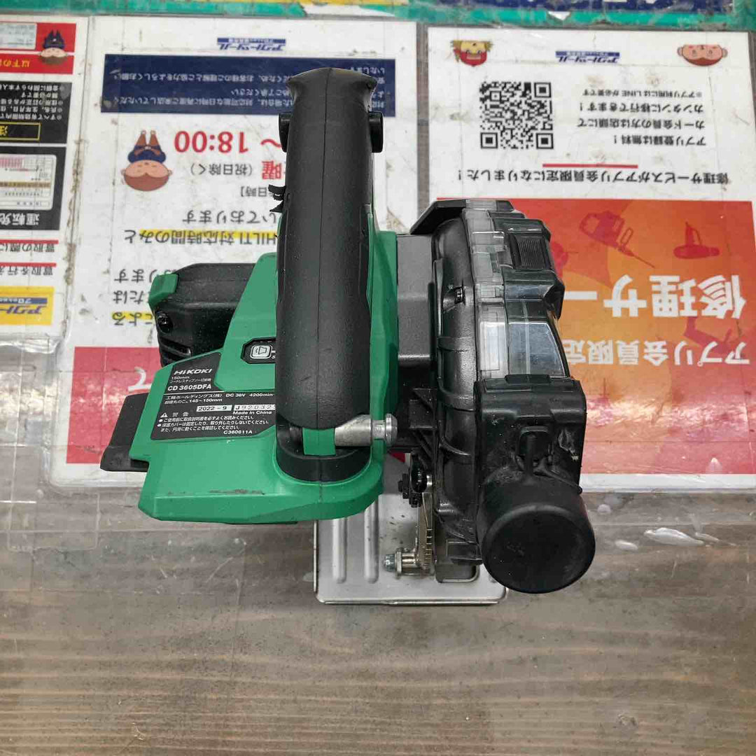 ★ハイコーキ(HIKOKI) 36V コードレスチップソーカッタ CD3605DFA(NN)(本体のみ)　36V、145㎜～150㎜対応【戸田店】