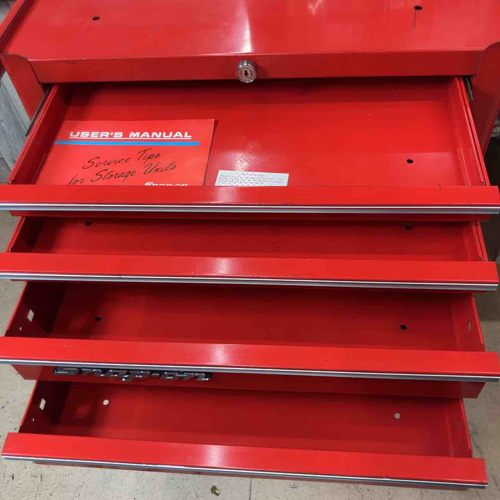 【中古品/店頭受取り限定】 スナップオン(Snap-on) 7段ロールキャビネット KRA380J 鍵付き 旧ロゴ カナダ製 ビンテージ【東大和店】
