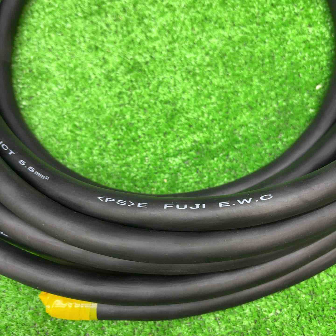 富士電線 2種EPゴム絶縁クロロプレンゴムキャブタイヤケーブル 5.5m㎡ 3心 2PNCT5.5SQ×3C 4巻セット【電材館越谷店】