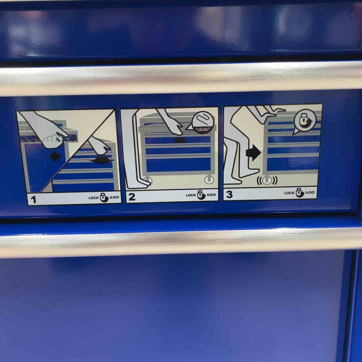 【店頭受取り限定】BAHCO(バーコ) 8段引き出し ロールキャブ ブルー K1475K8PCM スナップオンツールズ【川越店】