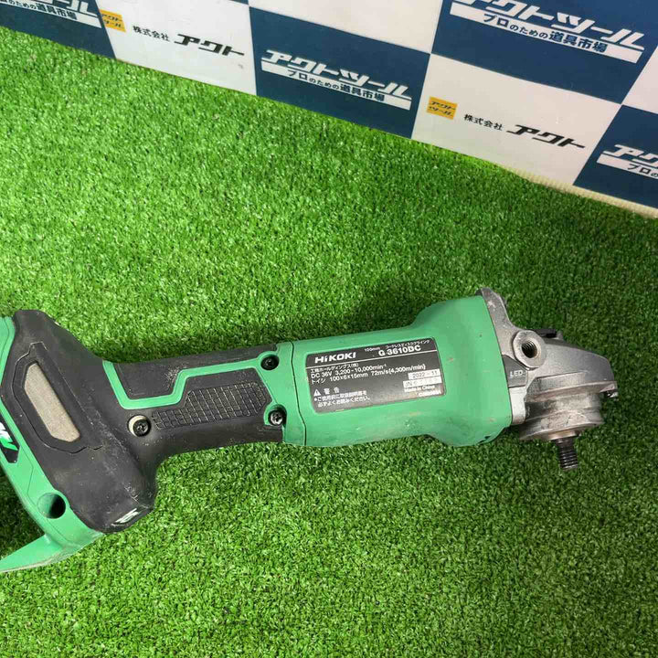 ★ハイコーキ(HIKOKI ※旧:日立工機) 100mmコードレスディスクグラインダ G3610DC(NN)【草加店】