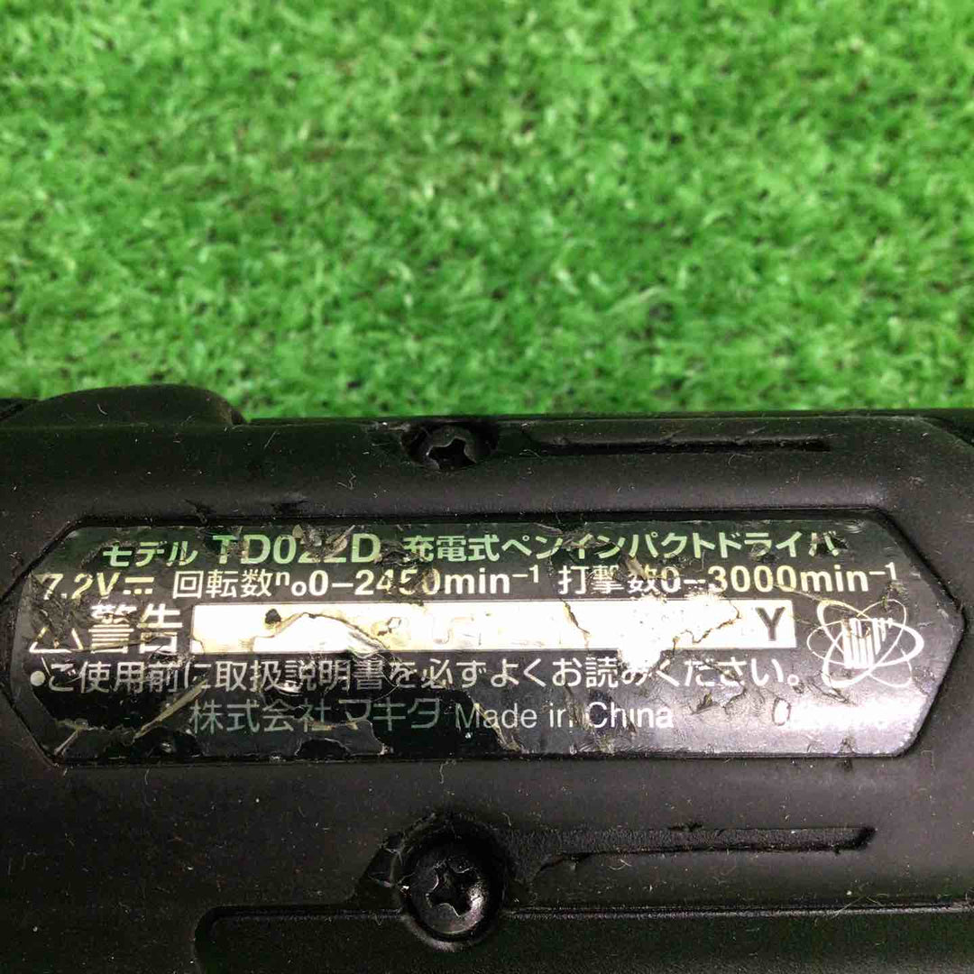【中古品】 マキタ/makita コードレスペンインパクトドライバー TD022DZB 【鴻巣店】