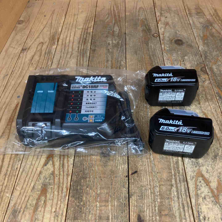 マキタ(makita) 急速充電器 DC18RF*1 リチウムイオンバッテリー 18V/6.0Ah BL1860B*2 計3点【所沢店】