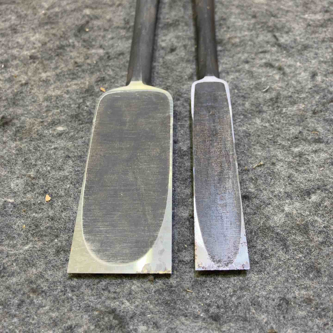 海弘 突き鑿 二本組 黒檀柄 元箱付き ノミ のみ 【桶川店】