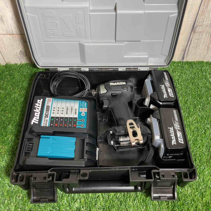 ★マキタ(makita) 18V コードレスインパクトドライバー TD173DRGXB 純正バッテリー2個付【戸田店】