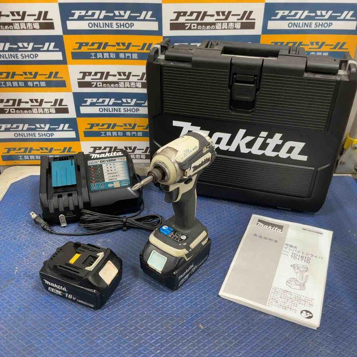 ★マキタ(makita) コードレスインパクトドライバー TD171DRGXW【草加店】