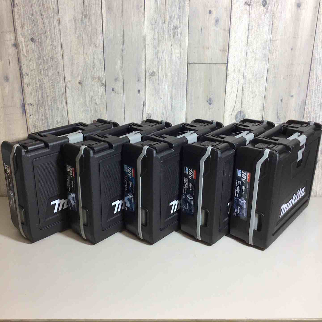 【未使用品】 マキタ makita コードレス インパクトドライバー TD173DRGX TD173DRGXB TD173DRGXO 5台セット 青 ブルー 黒 ブラック オリーブ【戸田店】