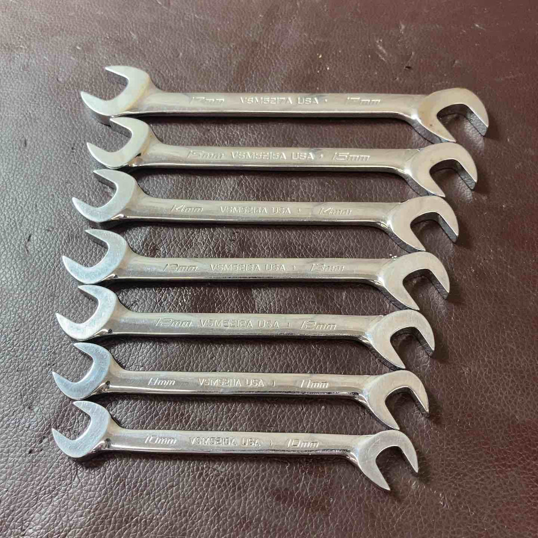 【中古品】スナップオン(Snap-on) 4方向アングルヘッド オープンエンドレンチ 計7本セット VSM5210A～VSM5217A【東大和店】