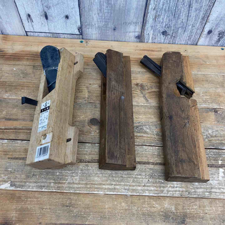 【中古品】 弘光・藤吉郎・作者不明 鉋3個セット 鉋 かんな カンナ 和工具 大工道具 鑿 のみ 鋸 のこ 【東大和店】