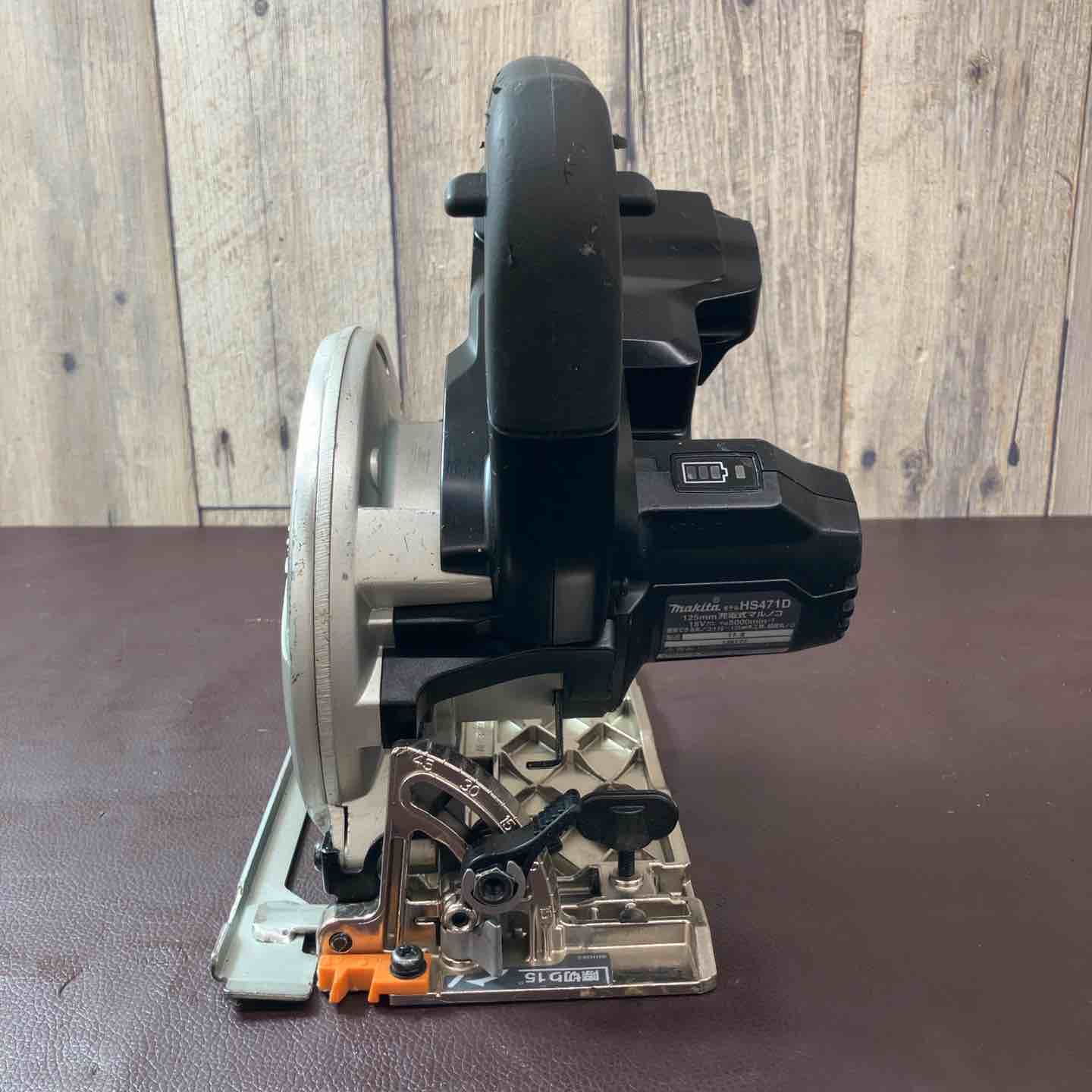 中古品】 マキタ(makita) 18V 125㎜ コードレス丸のこ HS471DZB