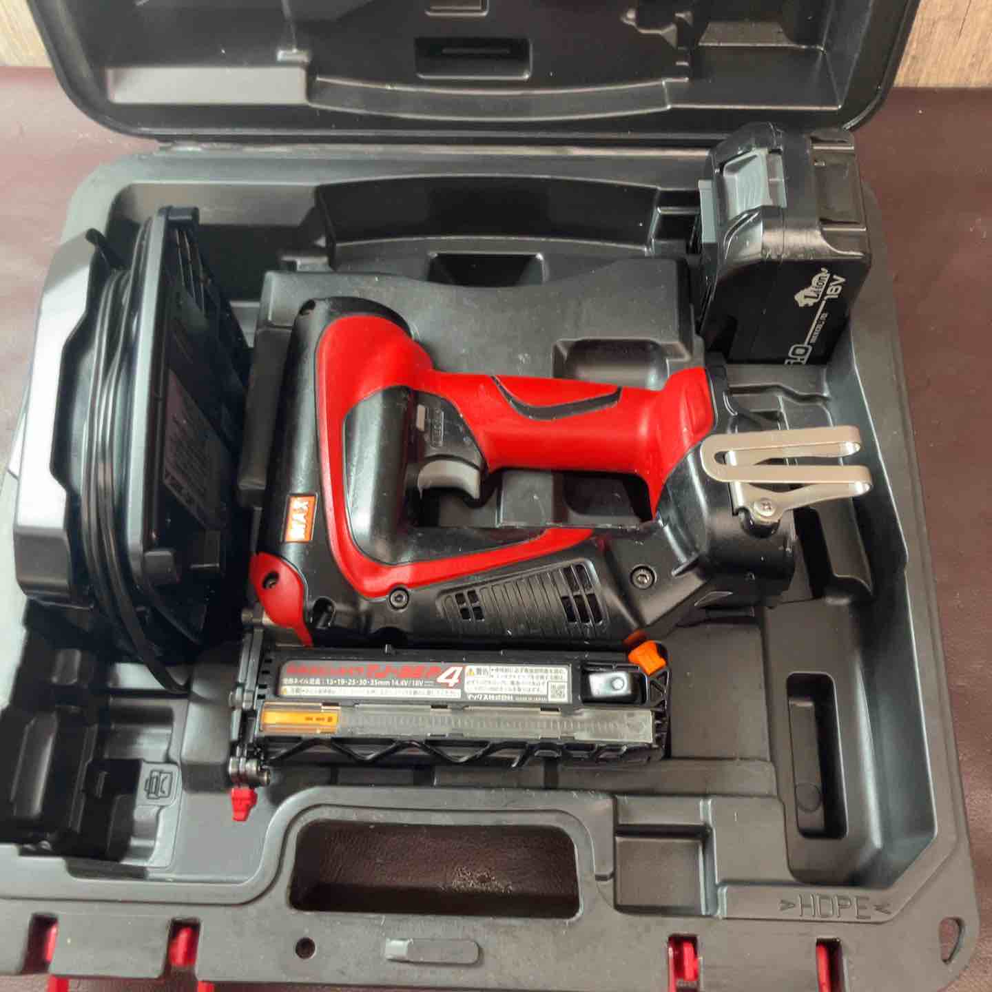 中古品】マックス(MAX) コードレスピンネイラ TJ-35P4-BC/1850A 充電式