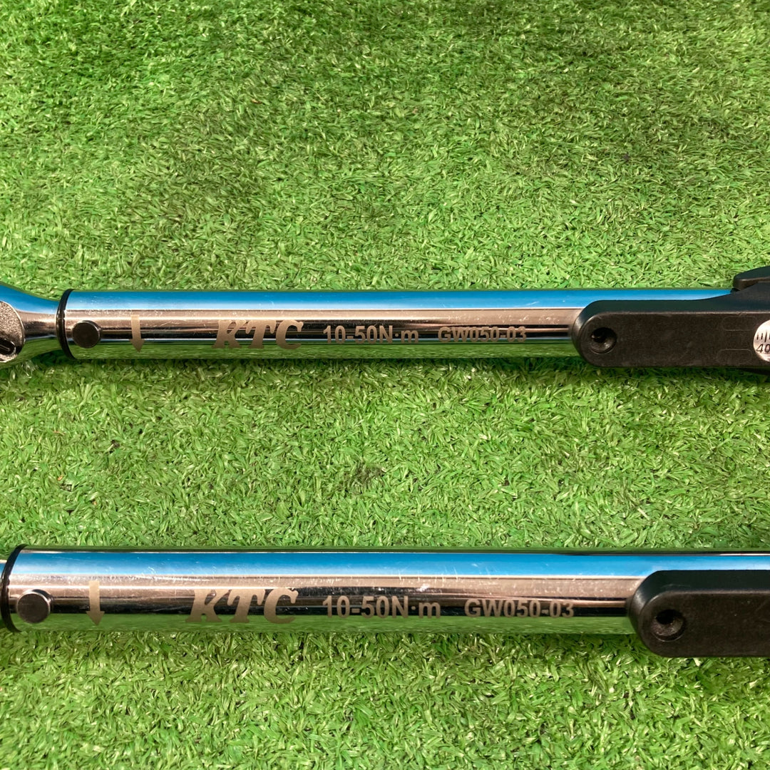 【中古品】◇KTC ケーティーシー 9.5Sq プレセット型トルクレンチ 10～50Nm GW050-03 2個セット【岩槻店】