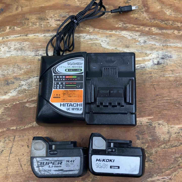 【中古品】ハイコーキ(HIKOKI ※旧:日立工機) コードレスインパクトドライバー WH14DDL(2LSCK)(L) 14.4V フルセット【柏店】