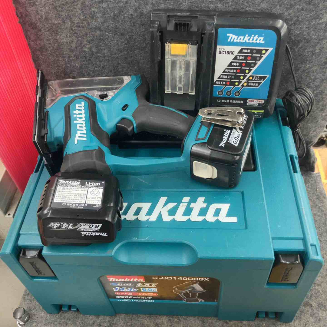 ★マキタ(makita) コードレスボードカッタ SD140DRGX ケース(14.4V6.0Ahバッテリー[7][13]、充電器)【鴻巣店】