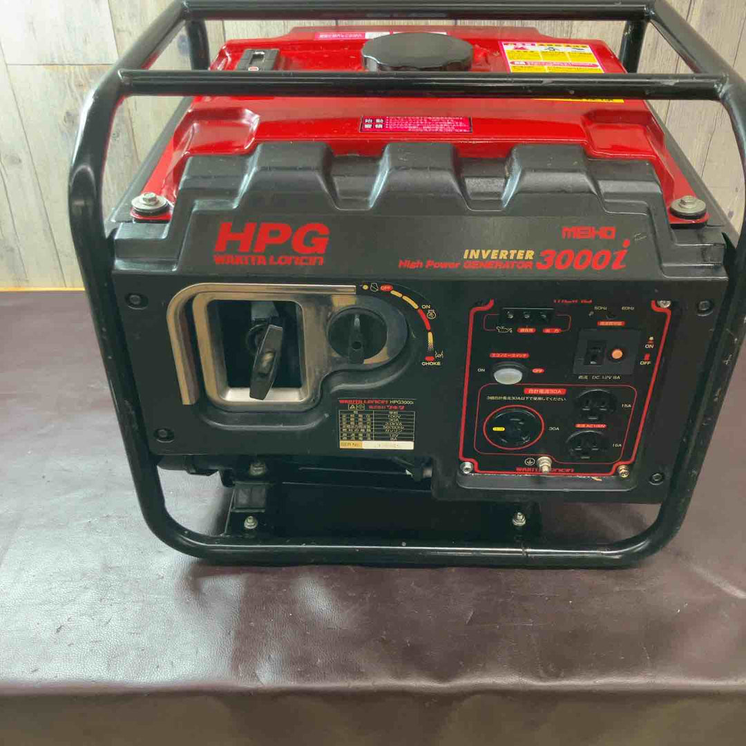 【中古品/店頭受取り限定】◇ワキタ(MEIHO) インバーター式ガソリン発電機 HPG3000i 奥行48.4×高さ41.7×幅42cm【東大和店】