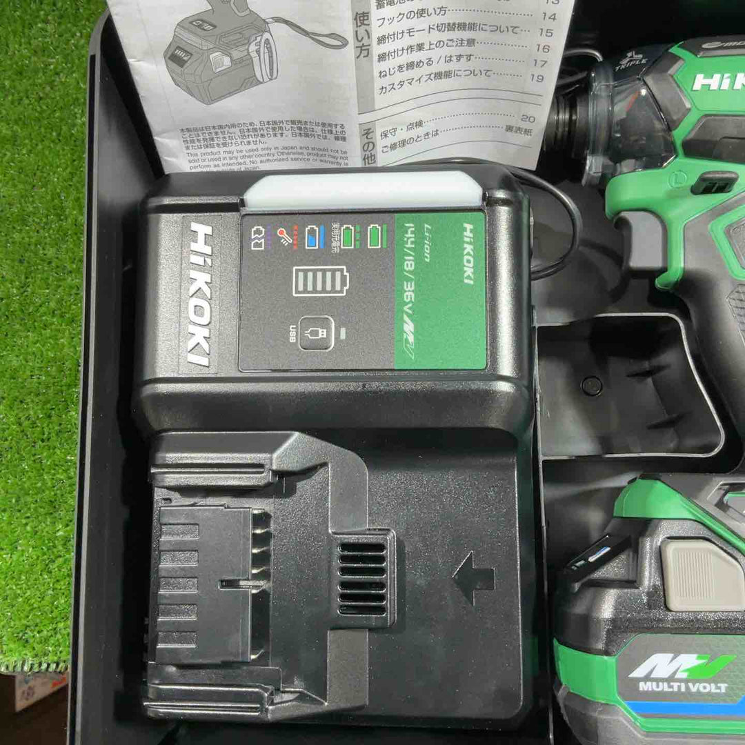 ★ハイコーキ(HIKOKI ※旧:日立工機) コードレスインパクトドライバー WH36DC(2XPSZ)(L)【川口店】