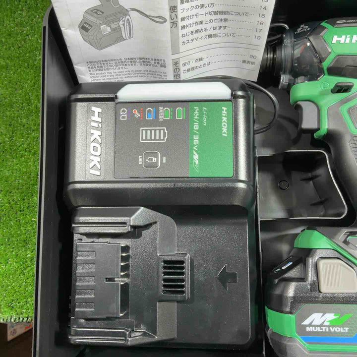 ★ハイコーキ(HIKOKI ※旧:日立工機) コードレスインパクトドライバー WH36DC(2XPSZ)(L)【川口店】