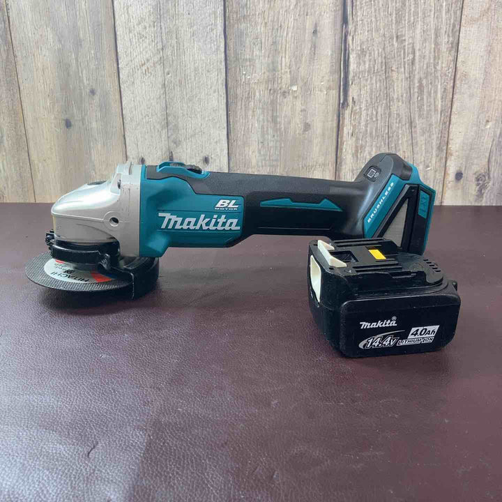 【中古品】マキタ(makita) 100mm コードレスディスクグラインダ GA403DZN (AG403DN) 14.4V バッテリー1個付属【東大和店】