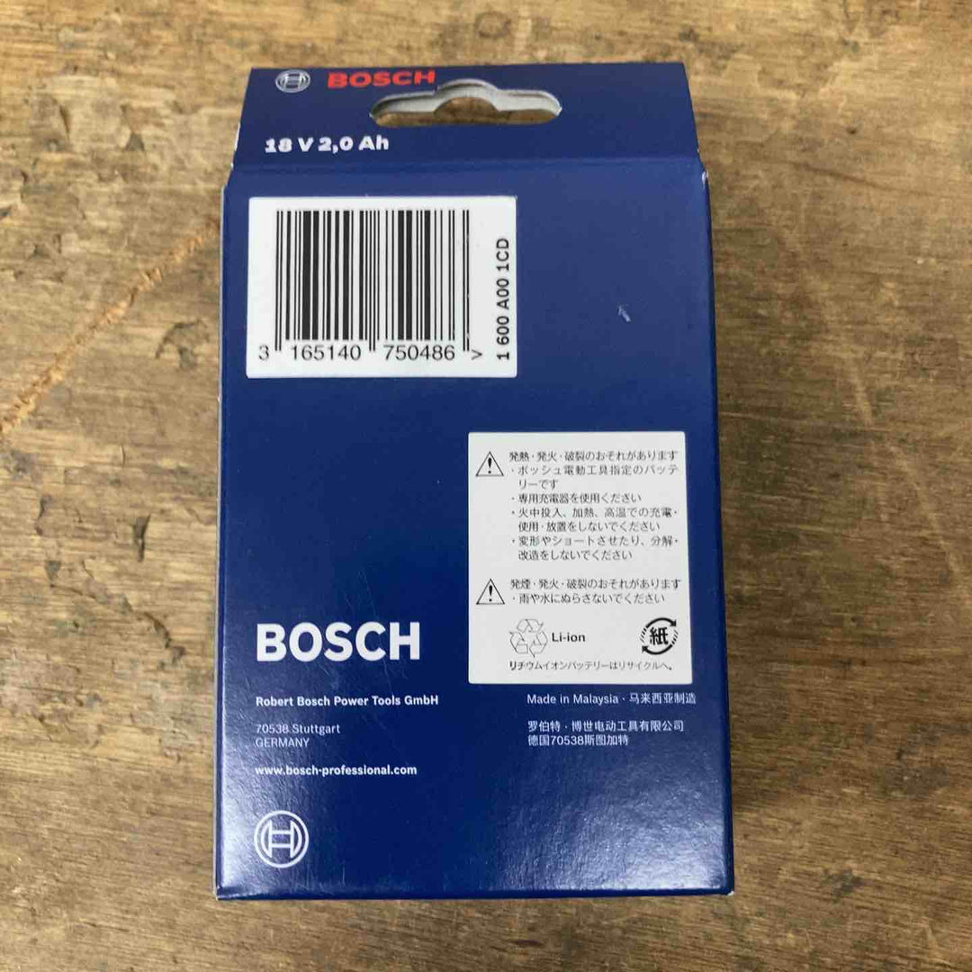 【未使用品】ボッシュ/BOSCH リチウムイオンバッテリー 18V2.0Ah A1820LIB【柏店】