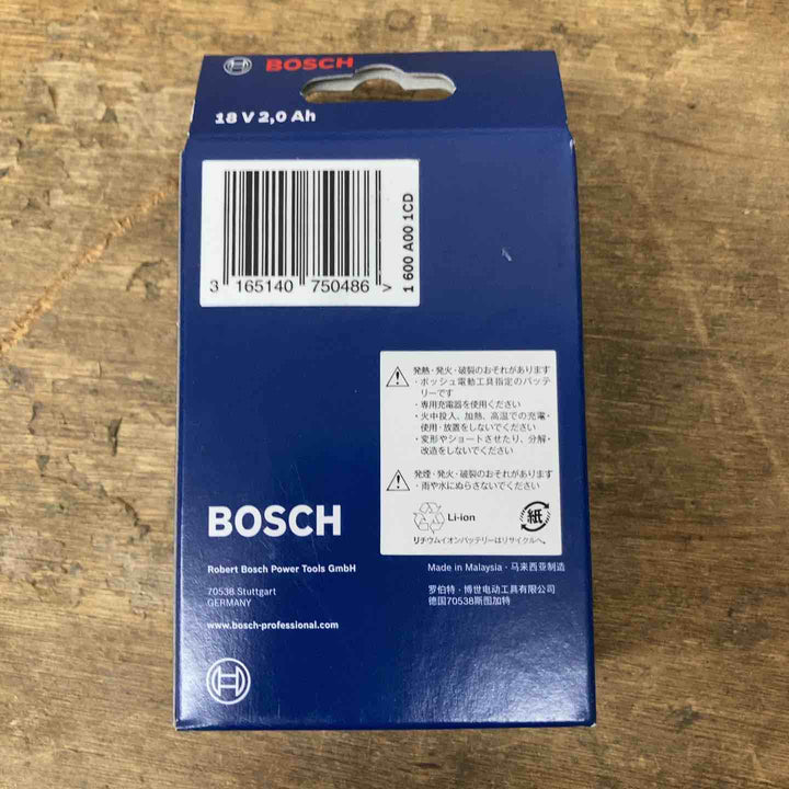 【未使用品】ボッシュ/BOSCH リチウムイオンバッテリー 18V2.0Ah A1820LIB【柏店】