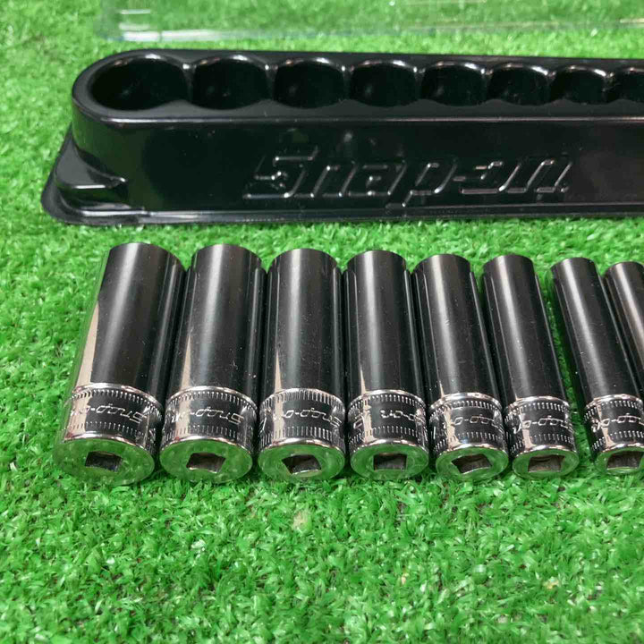 【中古品】▲スナップオン(Snap-on) 1/4 6角ディープソケット12個セット PAKTY314 マグネットホルダー付き【岩槻店】