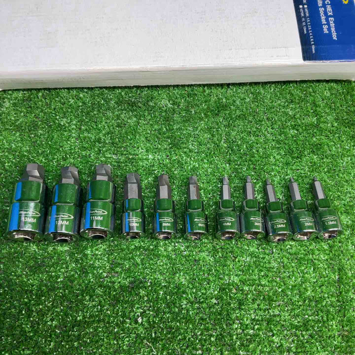 Blue-Point 3/8 1/2 ヘックス エクストラクター ビットソケット 12pcs　STCAEBS12【藤沢店】