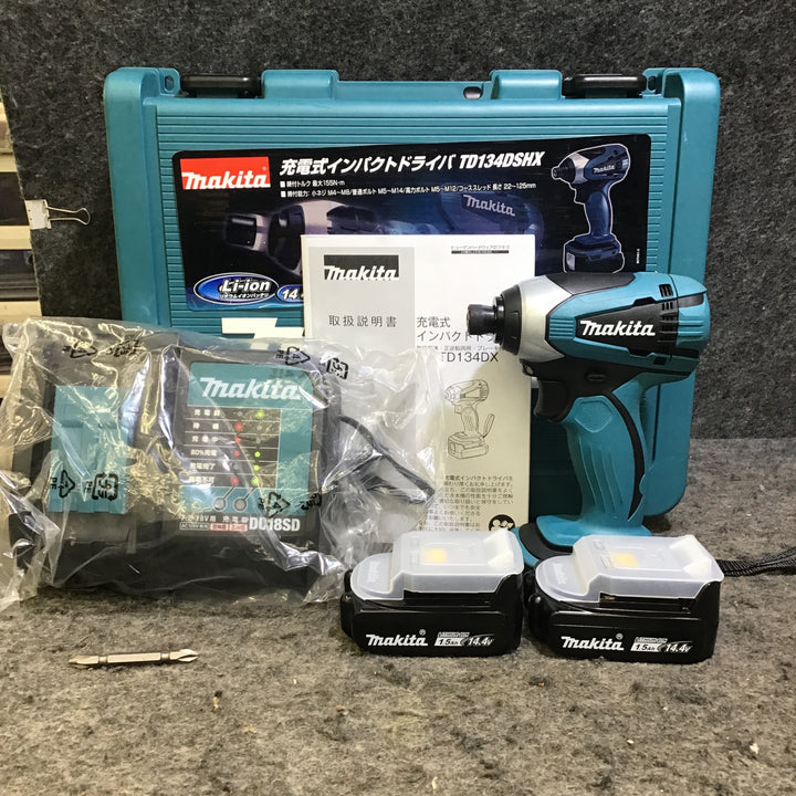 【未使用】 マキタ (makita) 14.4V コードレスインパクトドライバー TD134DSHX 【桶川店】