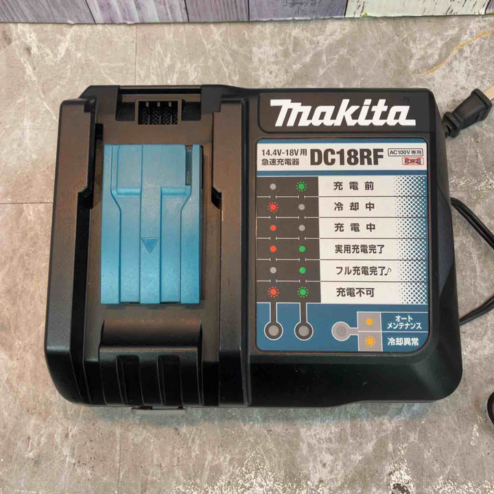【中古品】マキタ 純正 18V 6.0Ah バッテリー BL1860B×2個 (充電1回/3回) + 急速充電器 DC18RF 計3点セット まとめ makita【八潮店】