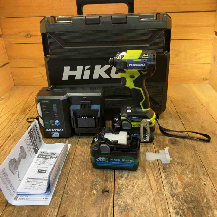 【未使用品】ハイコーキ(HIKOKI ※旧:日立工機) コードレスインパクトドライバ スパイダーイエロー WH36DD(2XHYSZ)【所沢店】