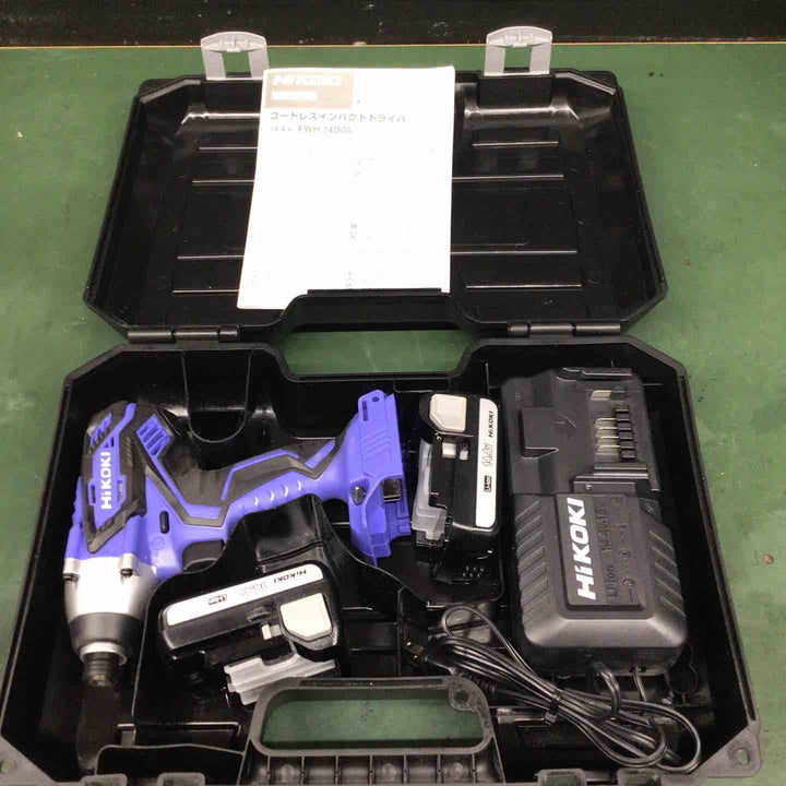 ◇ハイコーキ(HIKOKI ※旧:日立工機) コードレスインパクトドライバ FWH14DGL(2LEGK)【戸田店】