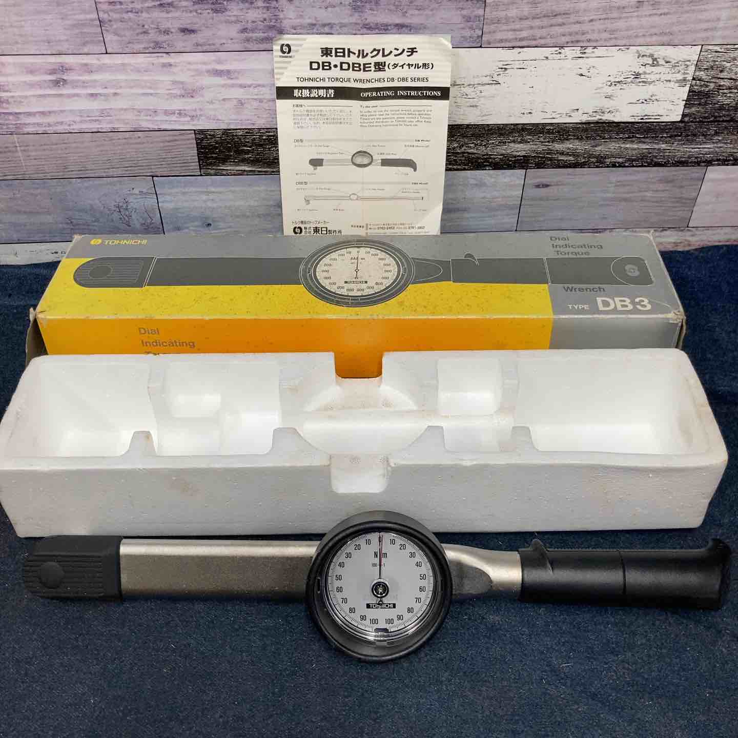 東日製作所 DB100N トーニチ　トルクレンチ　差込角１２７０全長３９８ｍｍ 東日 TOHNICHI トルクレンチ DB100N【八潮店】 – アクトツール