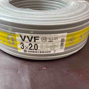 【未使用品(店頭展示品)】 協和電線工業株式会社VVFケーブル 2.0mm×3芯 100m巻 (灰色) (新品未使用 ) 【東大和店】