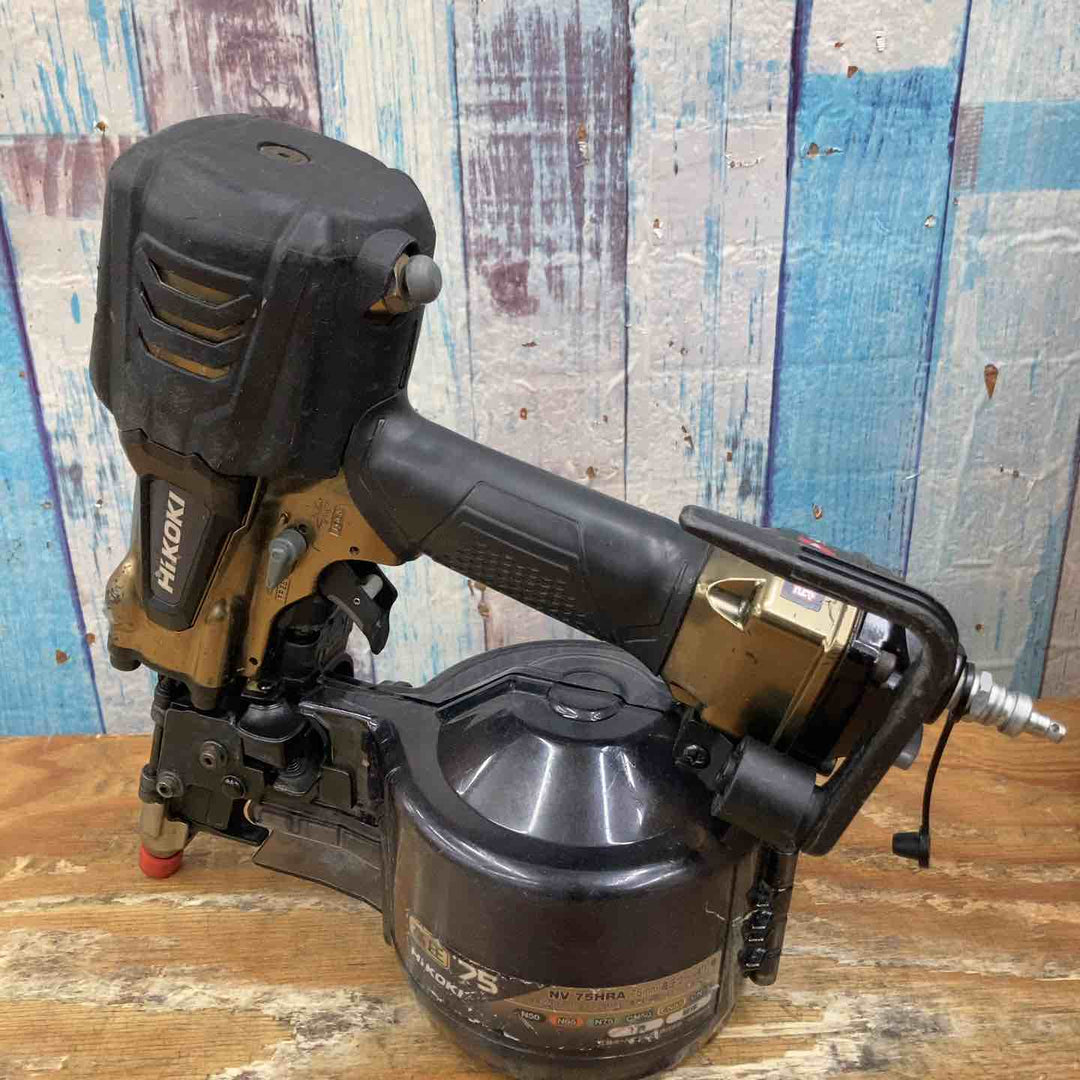 【中古品】★ハイコーキ(HIKOKI ※旧:日立工機) 高圧 エア釘打ち機 NV75HRA(S) 75mm【柏店】
