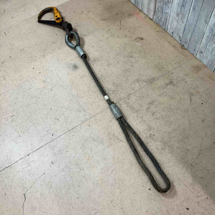 【中古品／店頭受取り限定】 スーパーツール(SUPERTOOL) 吊りクランプ SLH2 ワイヤー付 ウインチ ホイスト 【東大和店】