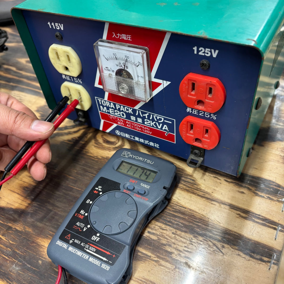 【中古品】日動工業 昇圧器 M-E20 トランス【電材館越谷店】