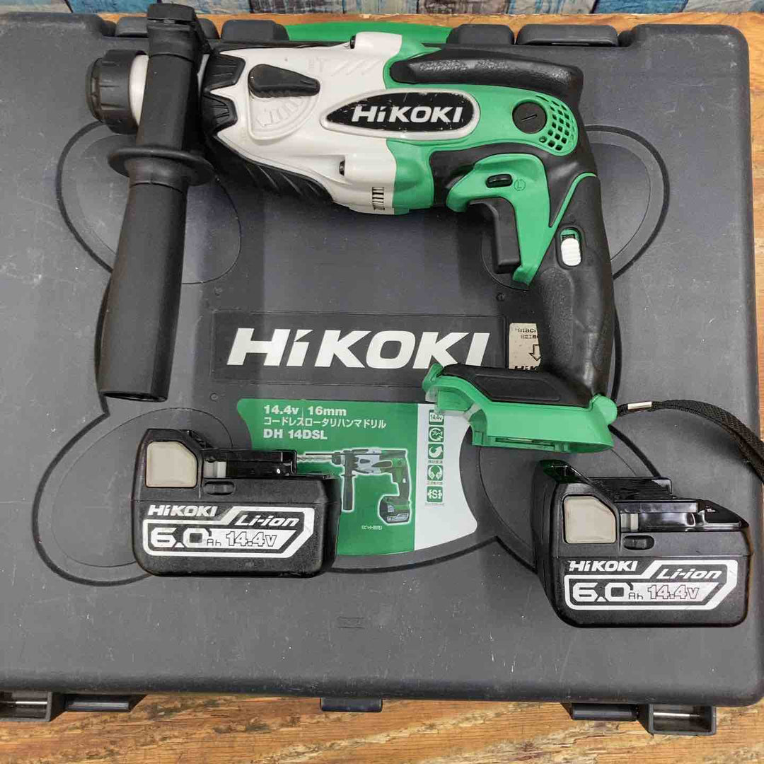 ★ハイコーキ(HIKOKI ※旧:日立工機) コードレスハンマドリル DH14DSL(2LYPK)(L)【柏店】