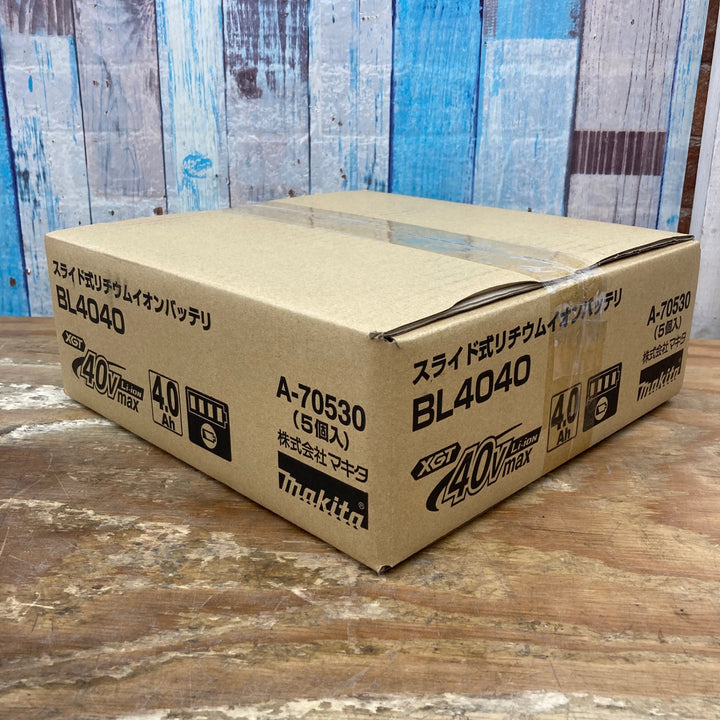 マキタ(makita) リチウムイオンバッテリー 40Vmax/4.0Ah BL4040 5個セット【柏店】