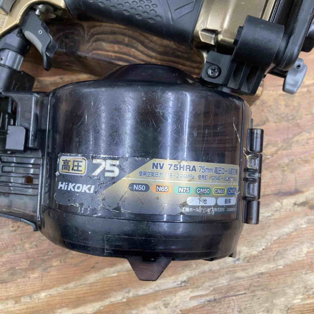 ★ハイコーキ(HIKOKI ※旧:日立工機) 高圧エア釘打ち機 NV75HRA(S)【柏店】