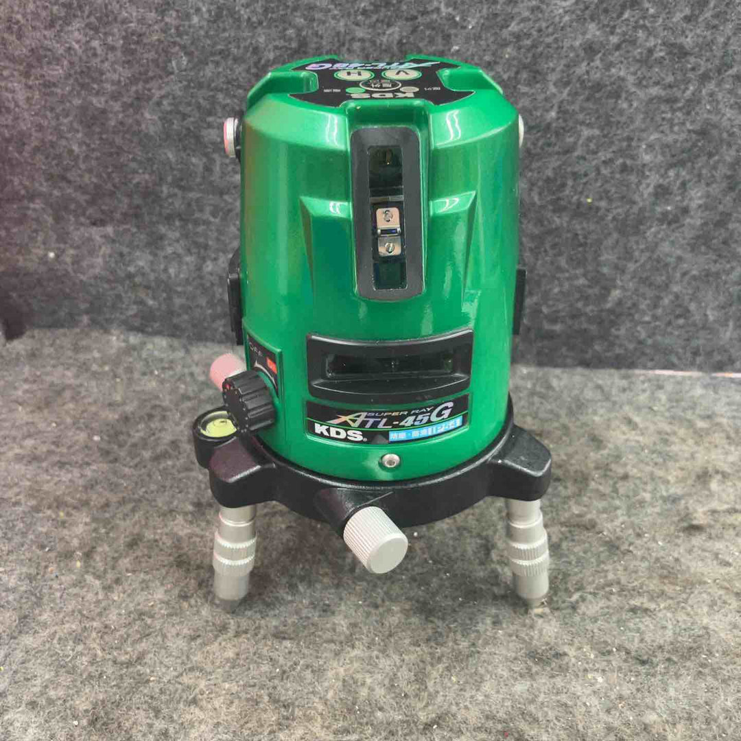 【現状品】◇ムラテックKDS グリーンレーザー墨出し器 ATL-45G スーパーレイ ACアダプタ、受光器付。未校正【鴻巣店】