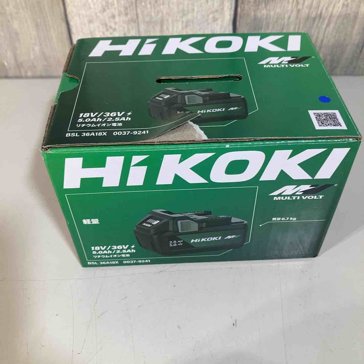 ★ハイコーキ(HIKOKI ※旧:日立工機) リチウムイオンバッテリー 36V/2.5Ah BSL36A18X 化粧箱破れ有【戸田店】