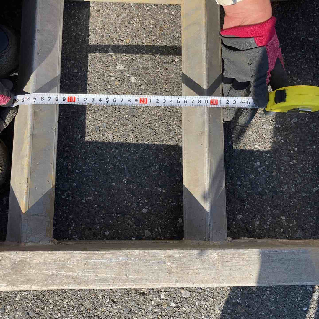 【店頭受取り限定】日軽パワーブリッジ 1.5t 2本セット (1組3t用) ゴムクローラー アルミラダー アルミブリッジ 重機 農機 ユンボ ダンプ【岩槻店】