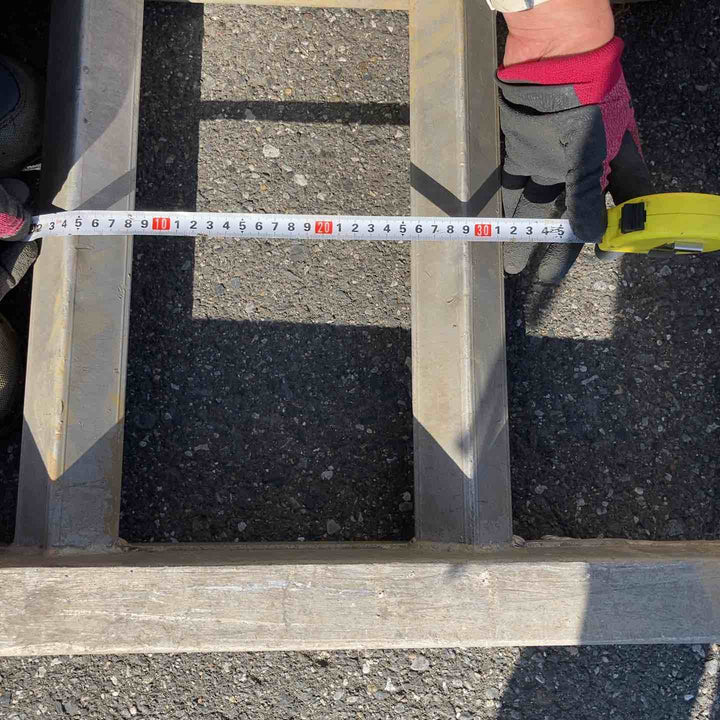 【店頭受取り限定】日軽パワーブリッジ 1.5t 2本セット (1組3t用) ゴムクローラー アルミラダー アルミブリッジ 重機 農機 ユンボ ダンプ【岩槻店】