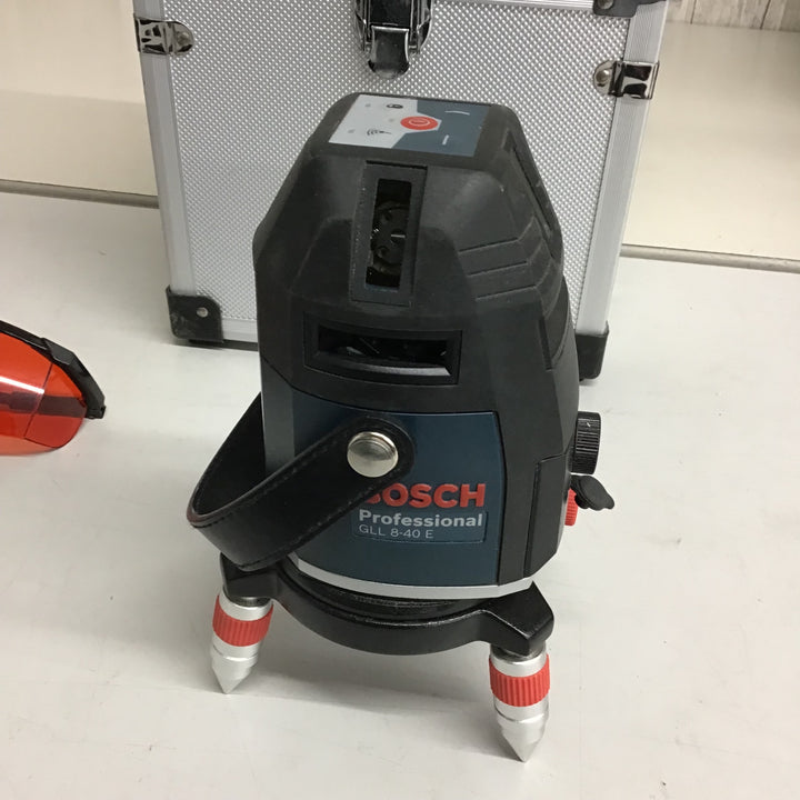 【中古品 美品】○ボッシュ BOSCH 電子整準方式 ・レーザー墨出し器 GLL8-40E【戸田店】