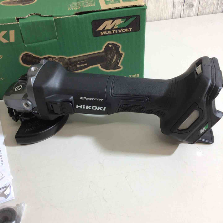 【未使用品】◇HiKOKI(ハイコーキ) 36V 充電式 ディスクグラインダ G3610DC ブラック トイシ径100mm スライドスイッチ 蓄電池・充電器・ケース別売 G3610DC(NNB)【戸田店】
