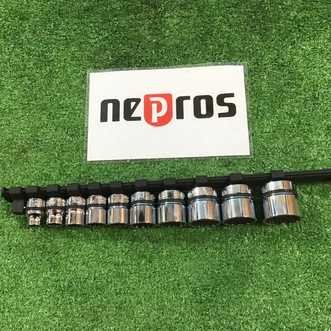 【中古品】ネプロス(nepros)ソケット12角 NB3-8W-24W 10個セット【岩槻店】